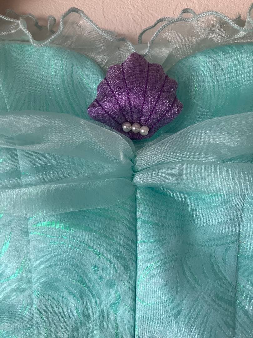 ビビディ・バビディ・ブティック　アリエルドレス110センチ　髪飾りつき