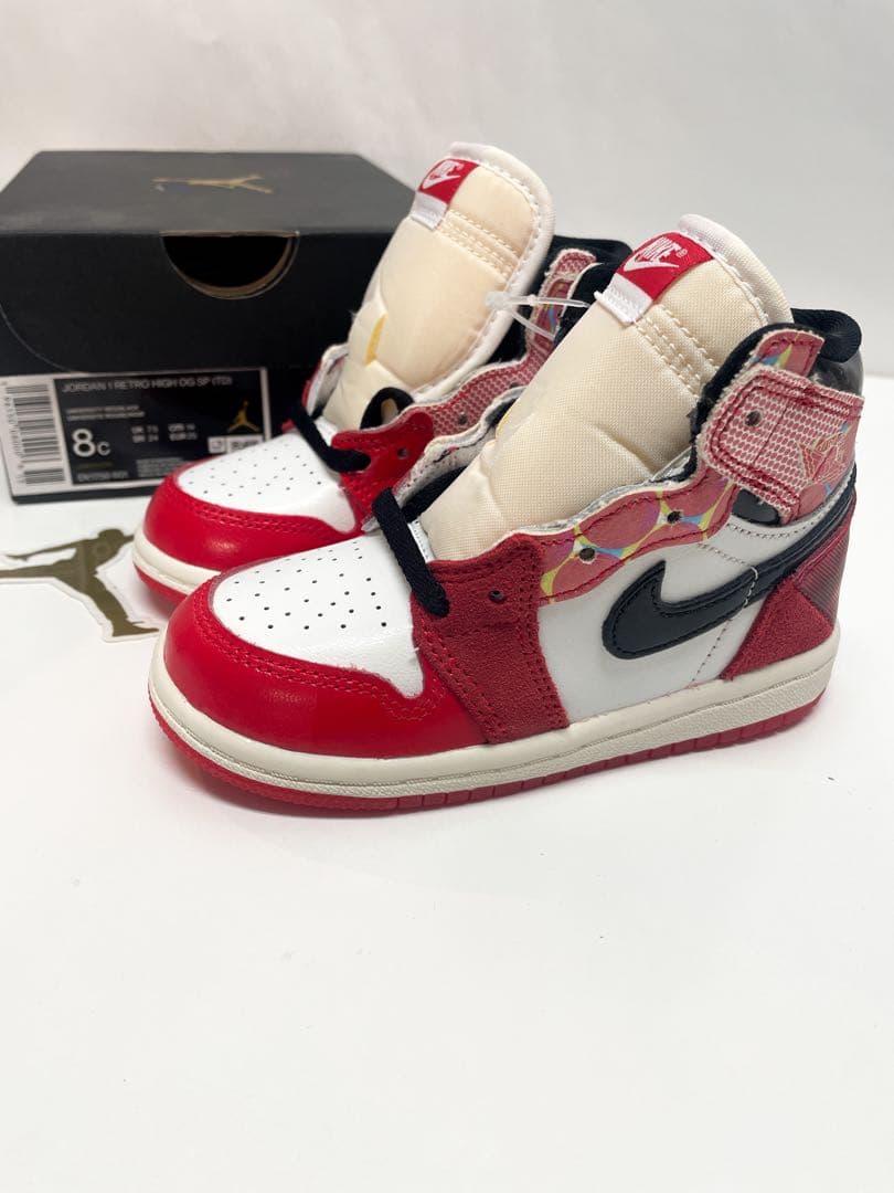 新品未使用　Nike ナイキ　ジョーダン1 スパイダーマン 14センチ