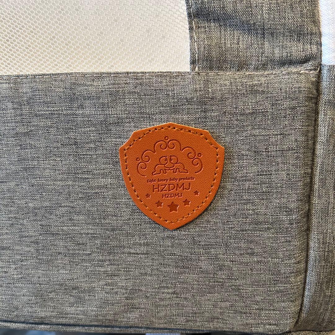 HZDMJ 2024新型ベビーベッド グレー 折畳可能