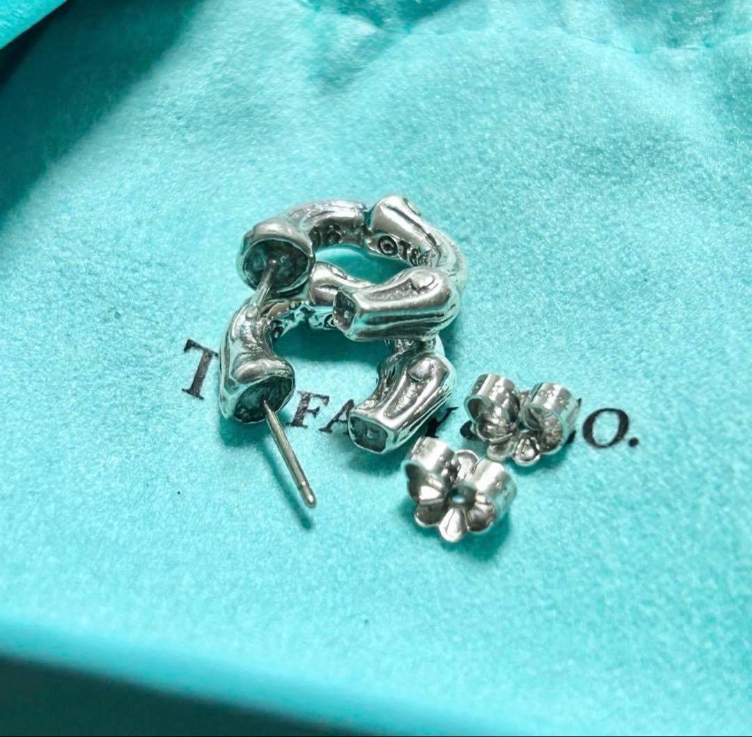 Tiffany & Co. シルバー C字型ピアス