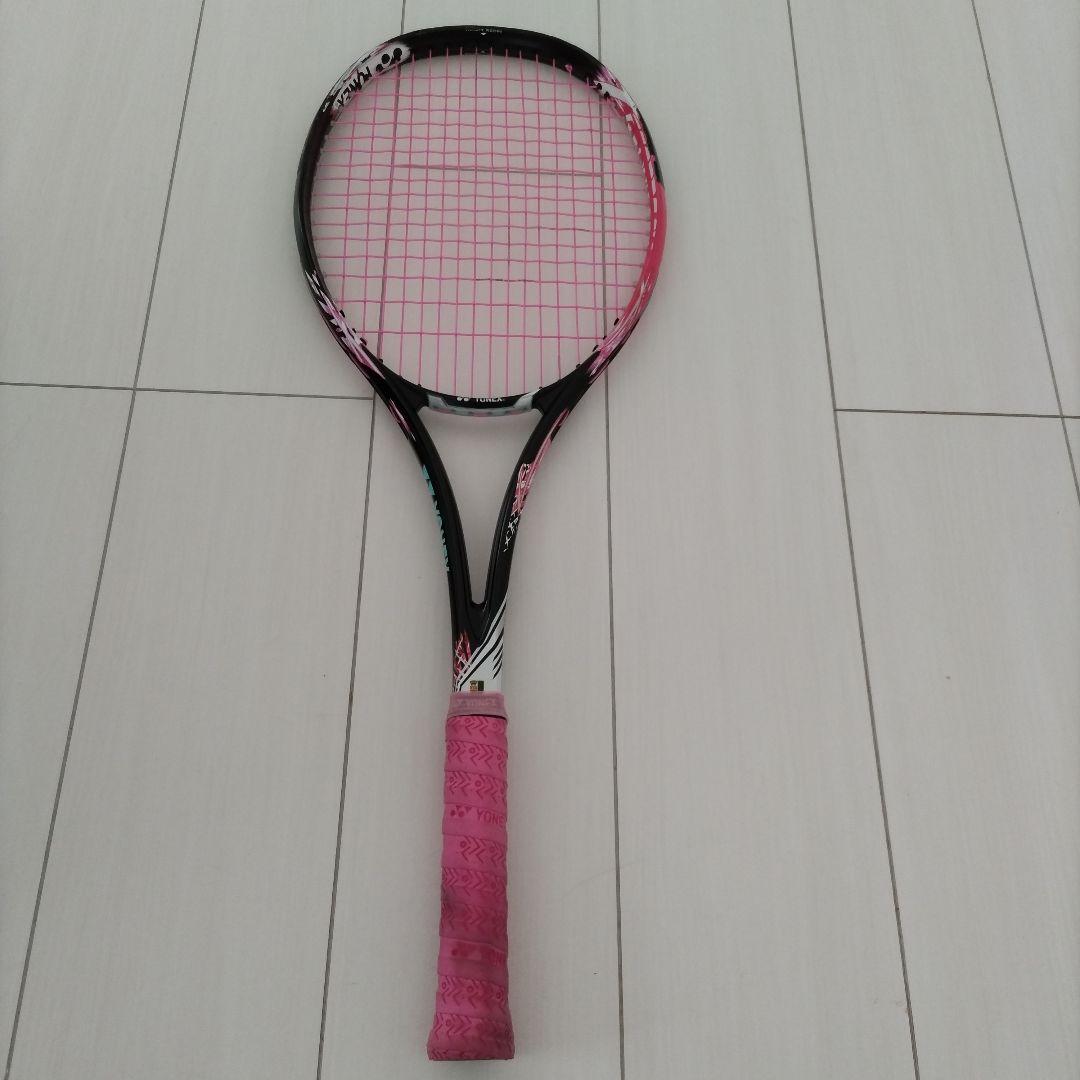 YONEX 軟式テニスラケット ピンク/黒 ジオブレイク５０ｖｓ　UL1