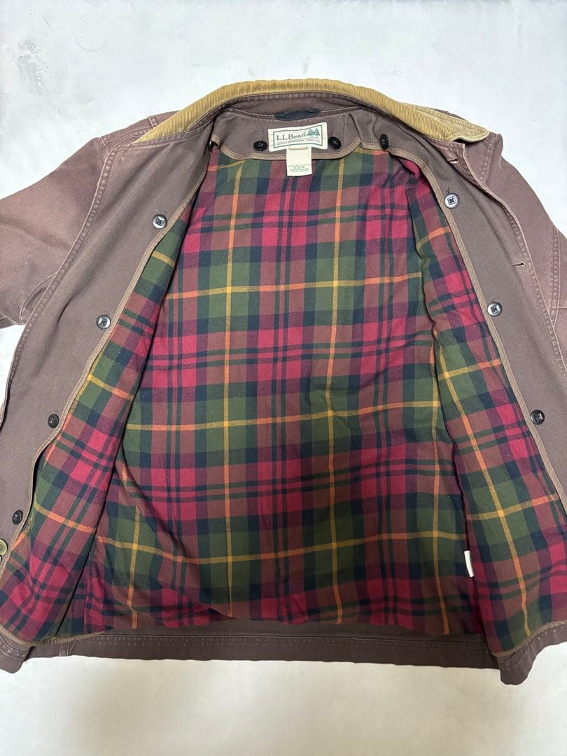 90s〜00s 希少木タグ L.L.Bean ブラウン ハンティングジャケット