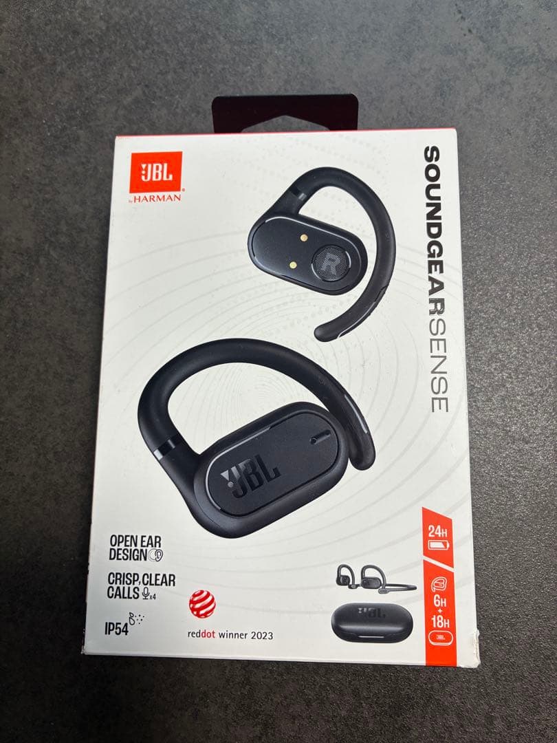 新品未使用　JBL SOUNDGEAR SENSE ブラック ワイヤレスイヤホン