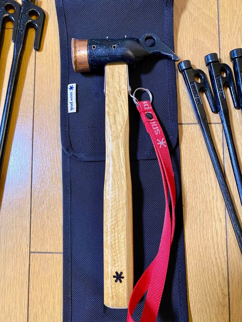 スノーピーク ペグハンマー Pro.C ペグ 40×8本 30×10本 ケース付