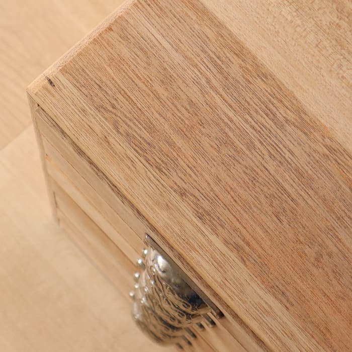 アンティーク 整理箱 タンス 古家具 ラワン 引き出し6杯 無塗装