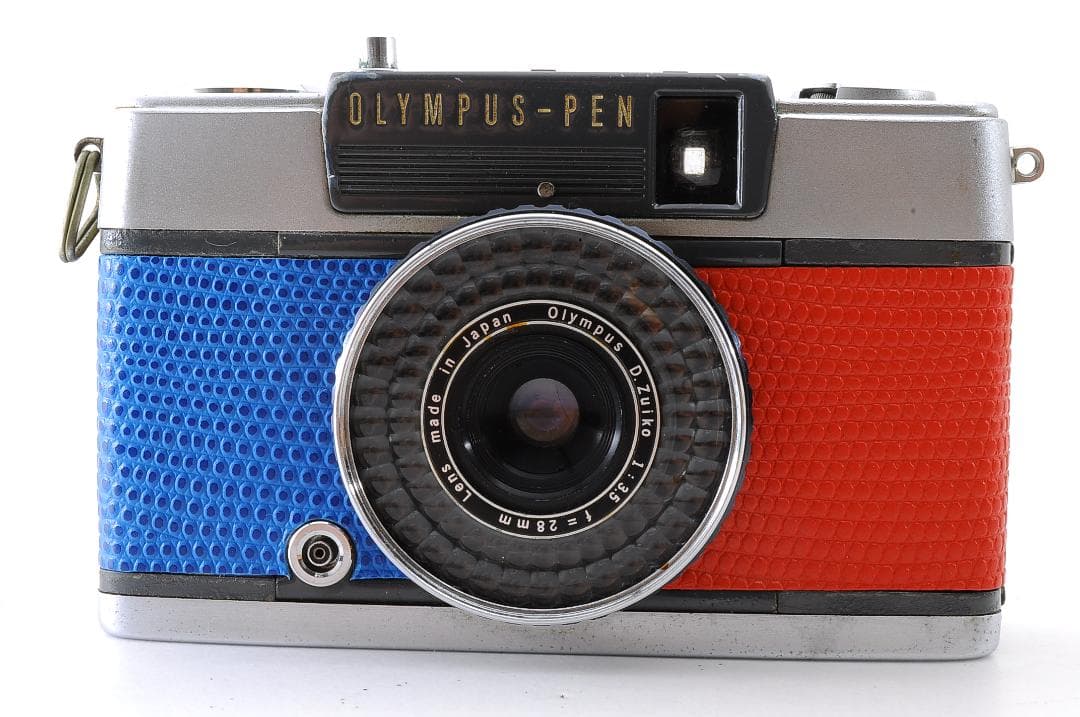 OLYMPUS PEN-２フィルムカメラ　赤青