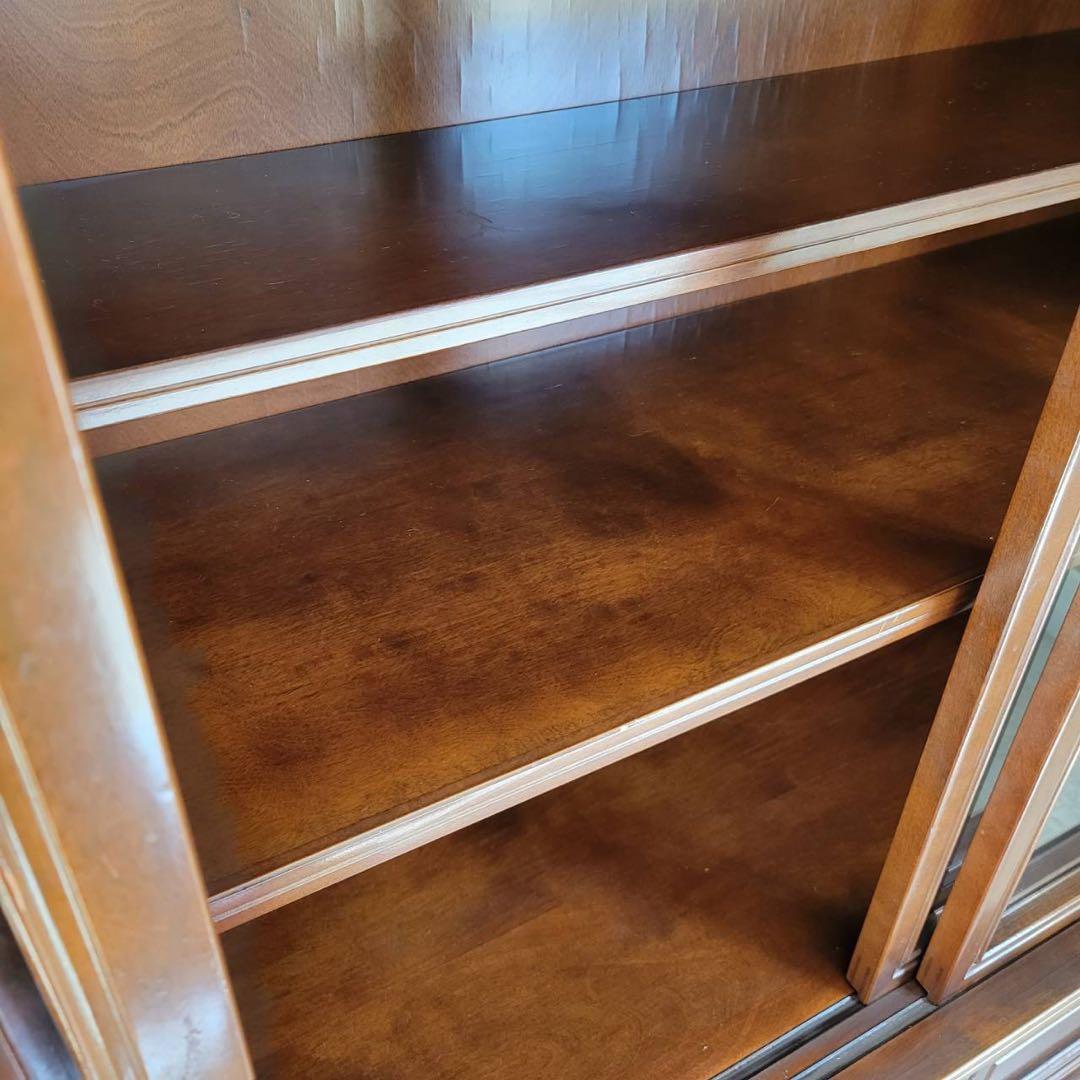レトロ家具　美品　徳田家具　英国クラシック　木製キャビネット