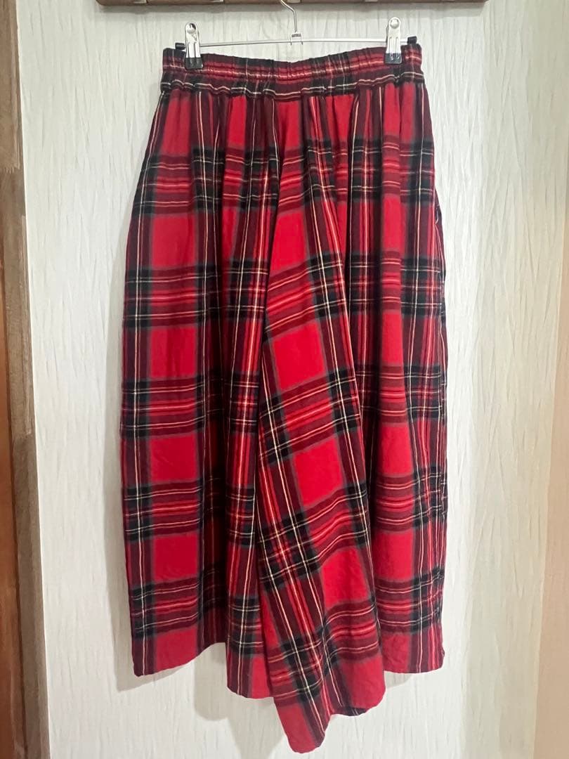 専用 イチ クリスマス限定 タータンチェック パンツ 赤