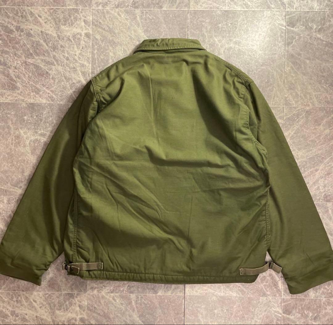 70s 80s US navy A-2 デッキジャケット　希少　ビッグサイズ