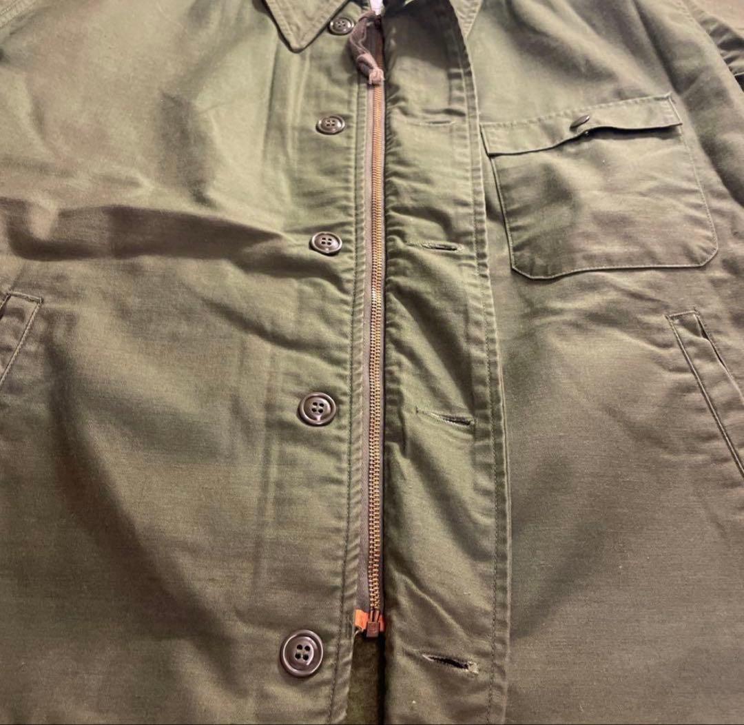 70s 80s US navy A-2 デッキジャケット　希少　ビッグサイズ