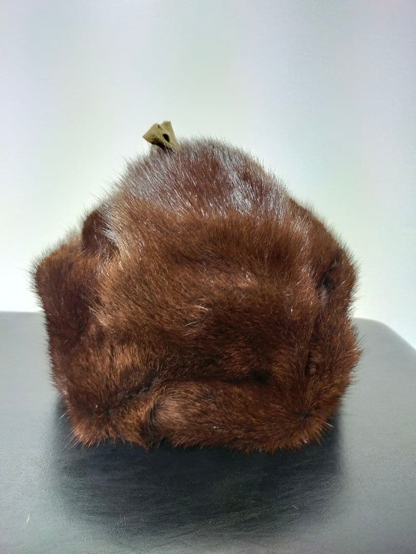 ロシア帽　ミンク　フライトキャップ　エスキモーキャップ