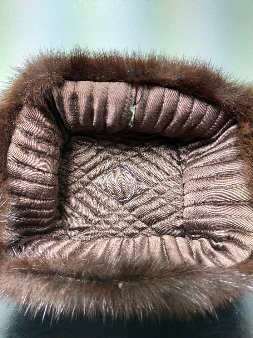 ロシア帽　ミンク　フライトキャップ　エスキモーキャップ