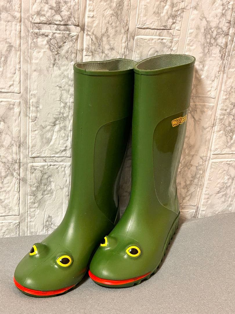 【希少・極美品】Wellipets ウェリペッツ　 カエルレインブーツ　長靴