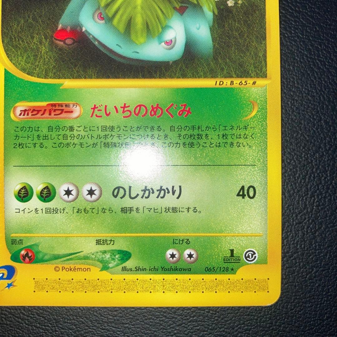 極美品　カードe フシギバナ　1ed だいちのめぐみ