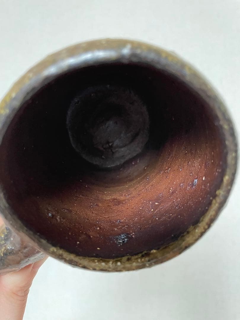 國吉清尚 作　焼締マグカップ