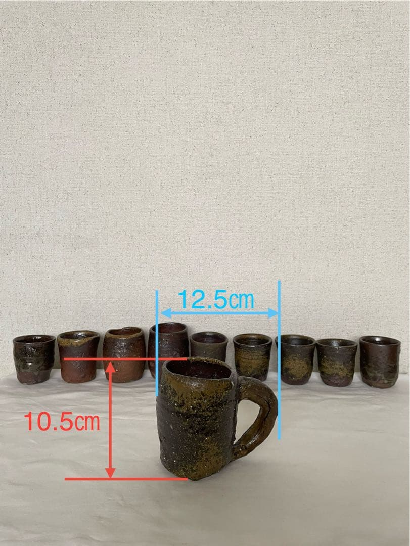 國吉清尚 作　焼締マグカップ