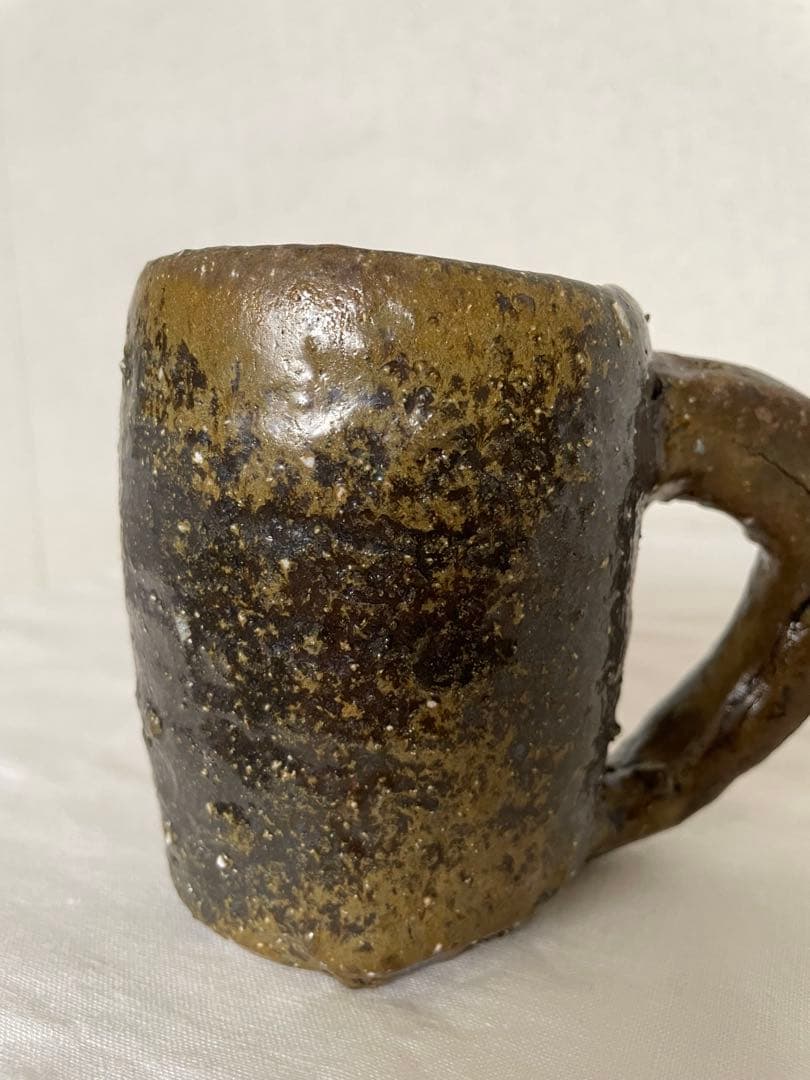 國吉清尚 作　焼締マグカップ