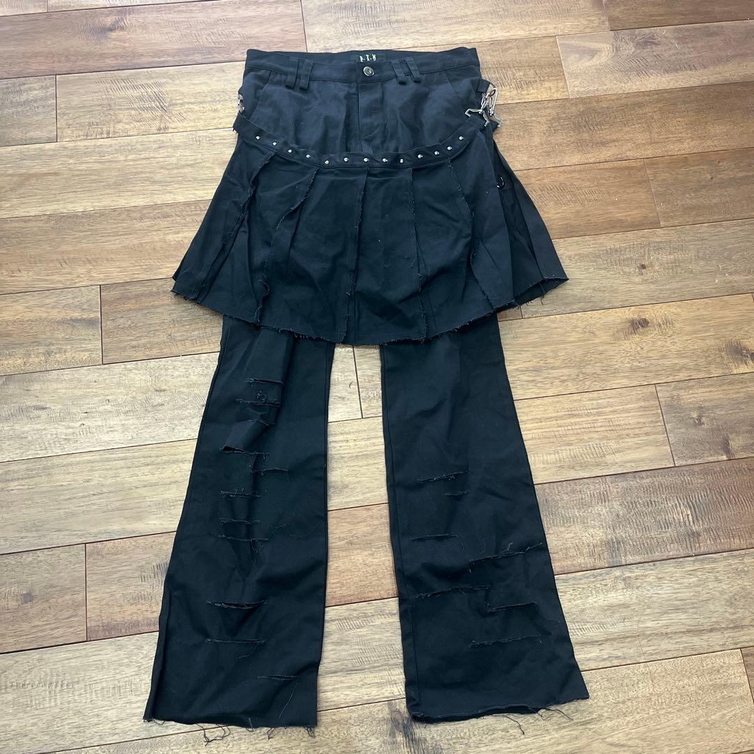 black peace now ブラックピースナウ　希少　パンツ　黒　サイズM