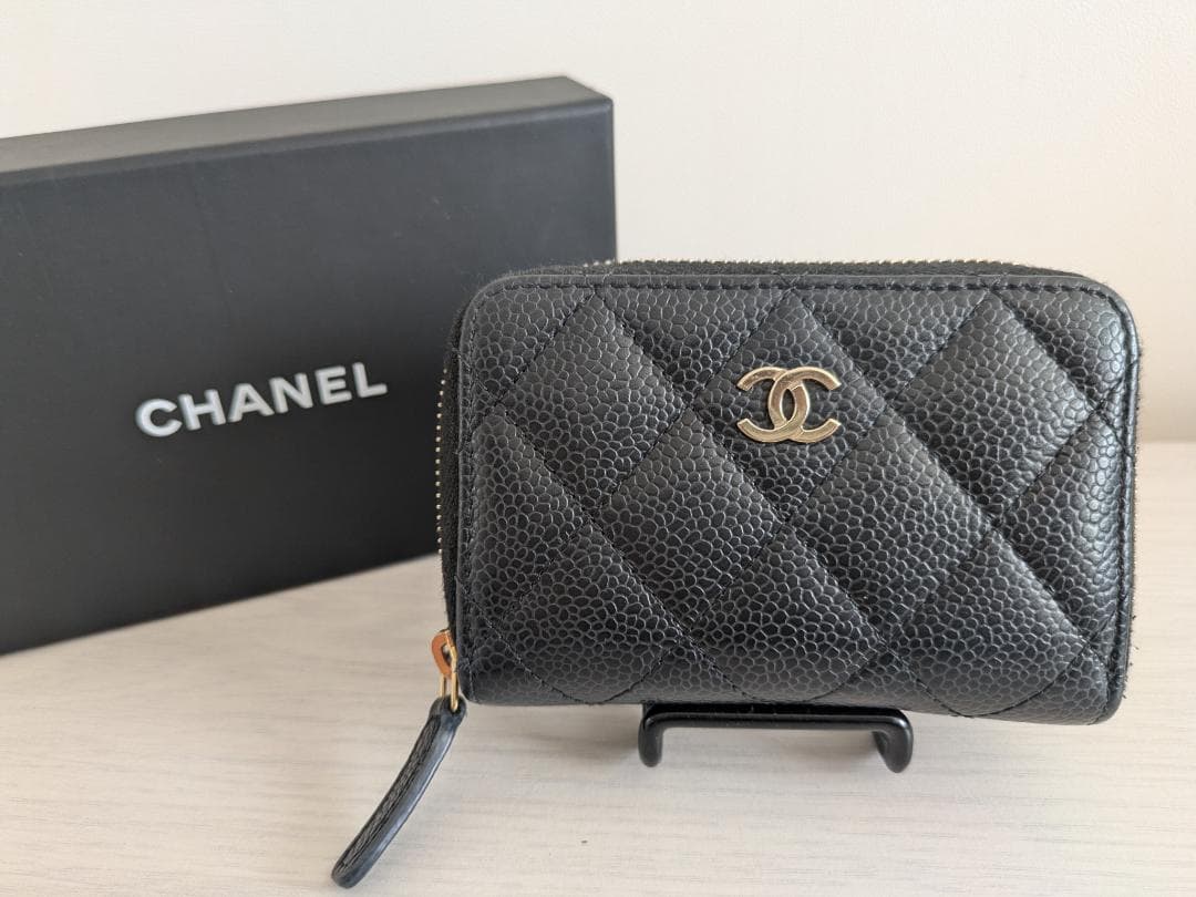 CHANEL シャネル マトラッセ パース キャビアスキン ブラック