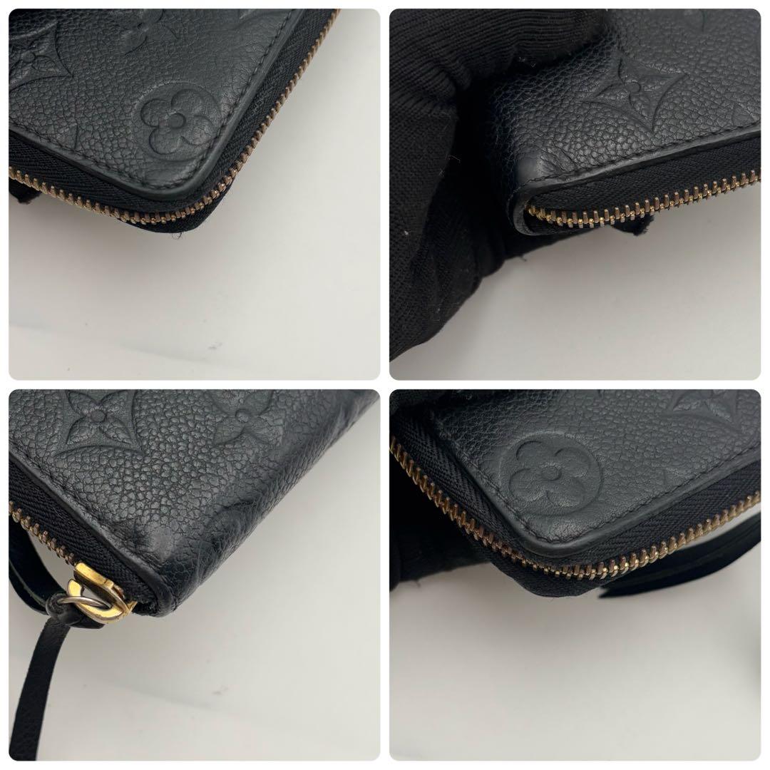 美品　ルイヴィトン　クレマンス　アンプラント　長財布　ブラック　モノグラム