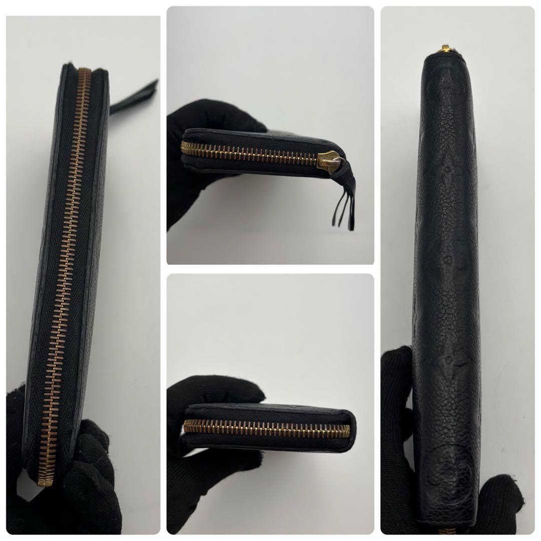 美品　ルイヴィトン　クレマンス　アンプラント　長財布　ブラック　モノグラム