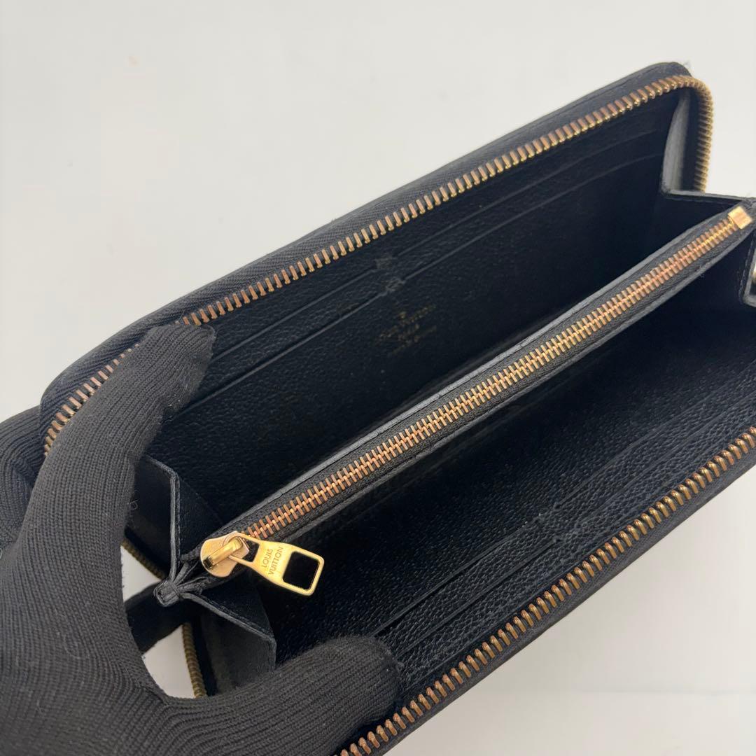 美品　ルイヴィトン　クレマンス　アンプラント　長財布　ブラック　モノグラム
