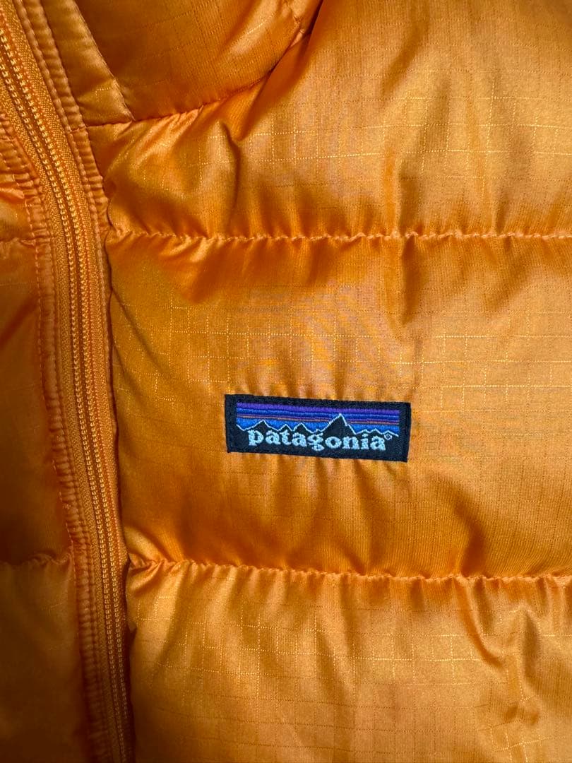 パタゴニア ダウンベスト オレンジ サイズM