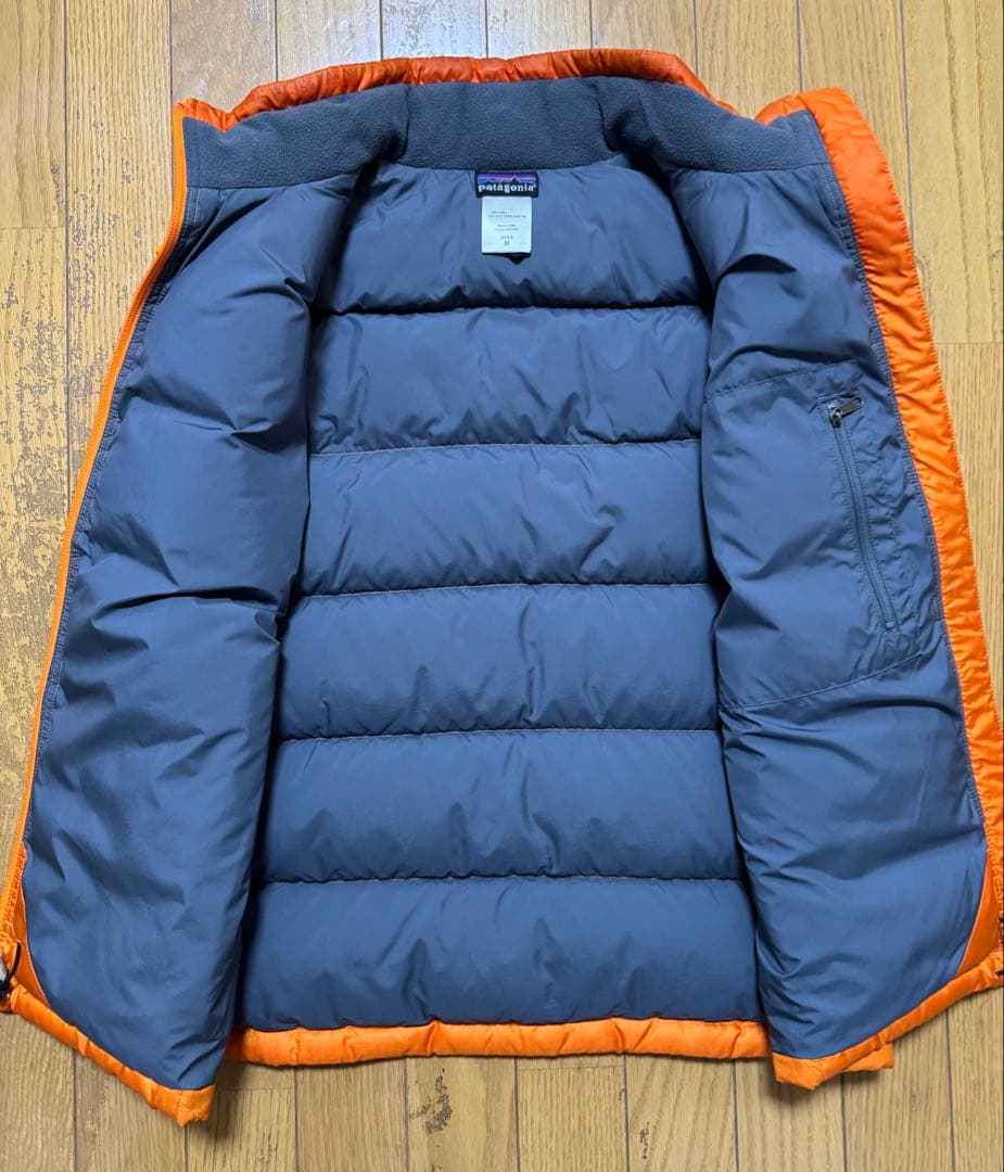 パタゴニア ダウンベスト オレンジ サイズM