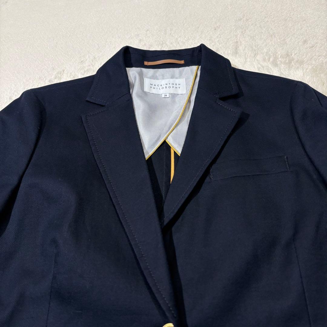 《未使用タグ付》MACKINTOSH PHILOSOPHY 金ボタン紺ブレザー