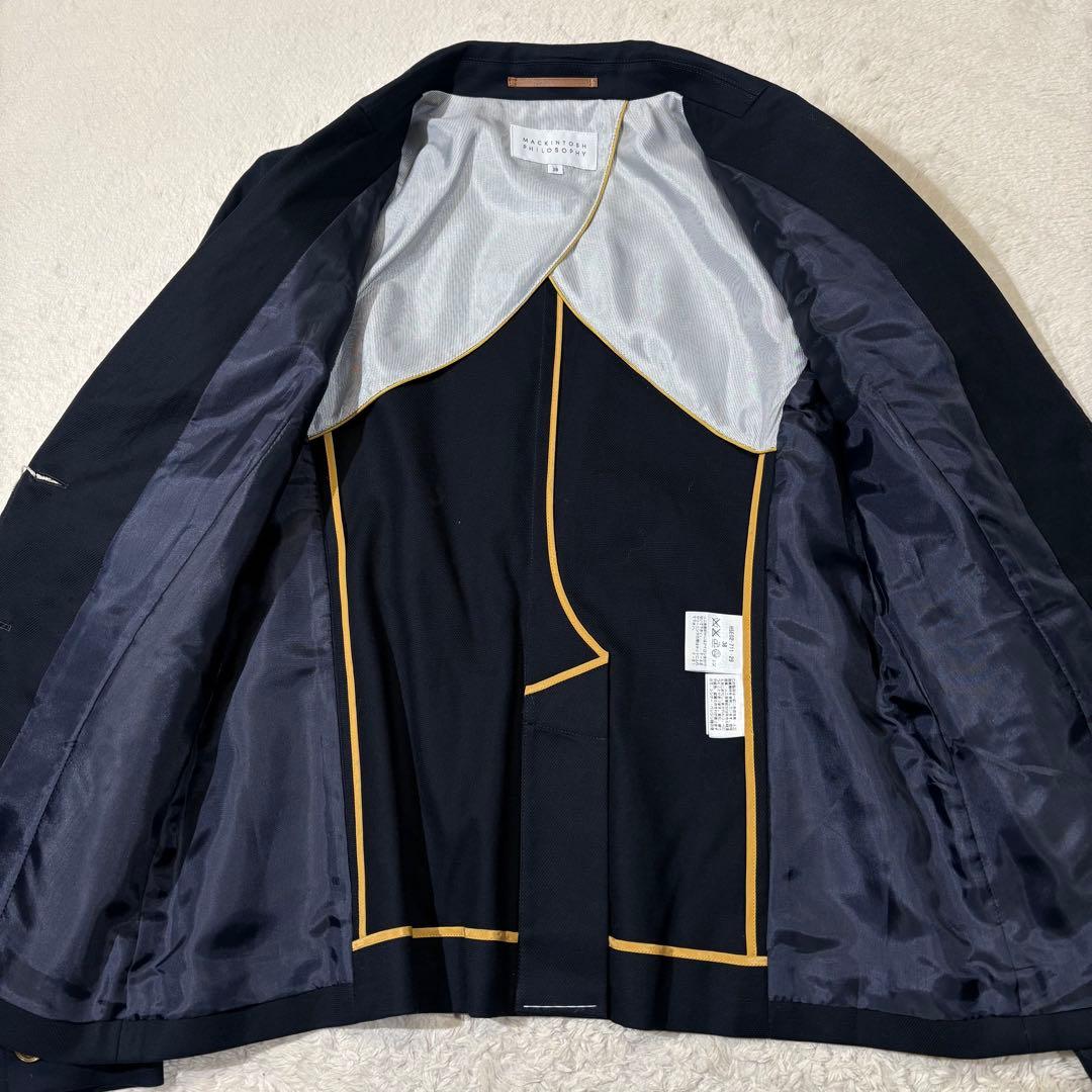 《未使用タグ付》MACKINTOSH PHILOSOPHY 金ボタン紺ブレザー
