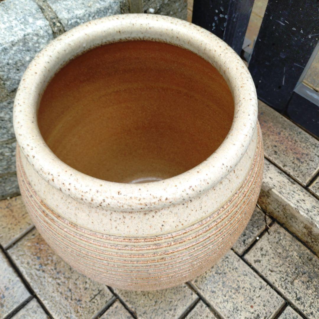 信楽焼　壺型千段傘立