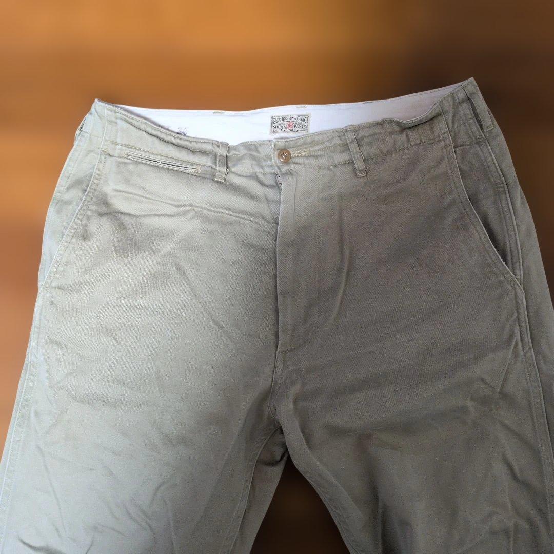 バズリクソンズ BR40025A チノパンツ カーキW34L35