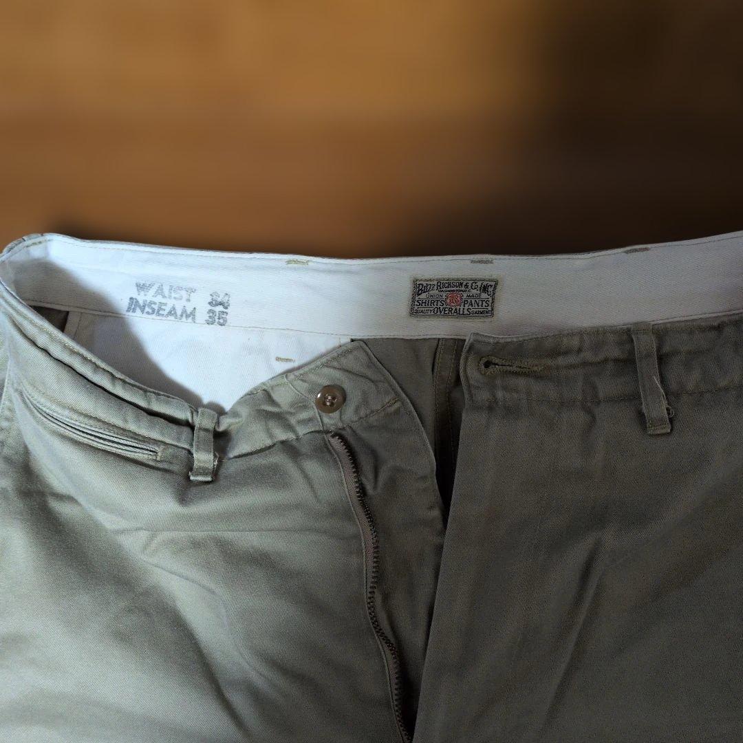 バズリクソンズ BR40025A チノパンツ カーキW34L35