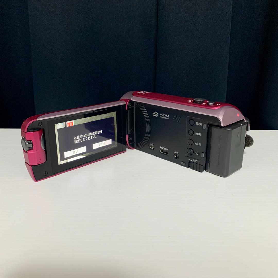 デジタルハイビジョンビデオカメラ ピンク Panasonic HC-W580M