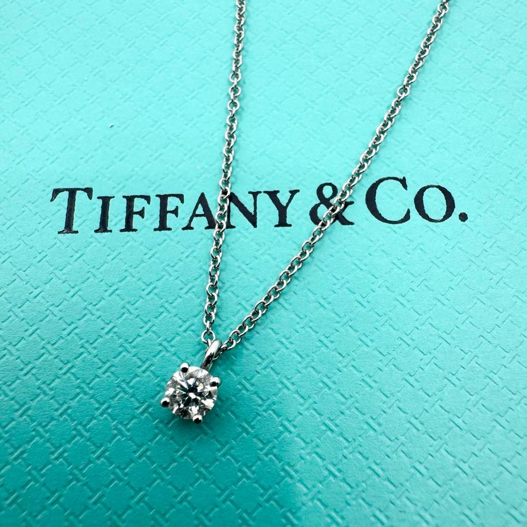 【美品】ティファニー TIFFANY＆Co. ネックレス PT950 ダイヤ