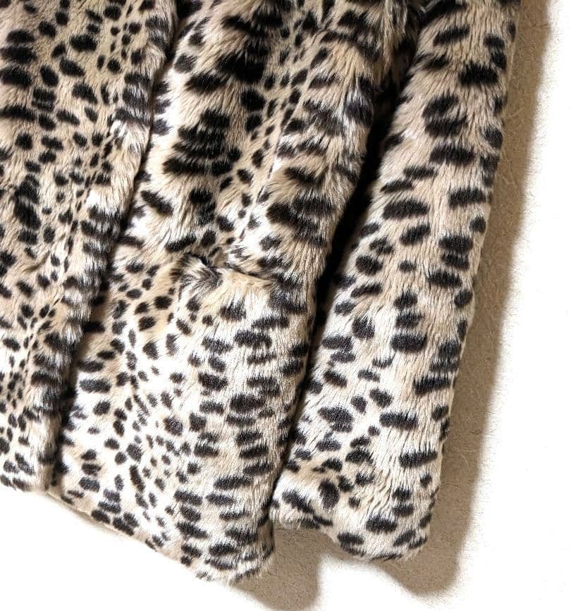 jakke　ジャッキー　ファーコート　レオパード　ボアコート　美品　エコファー