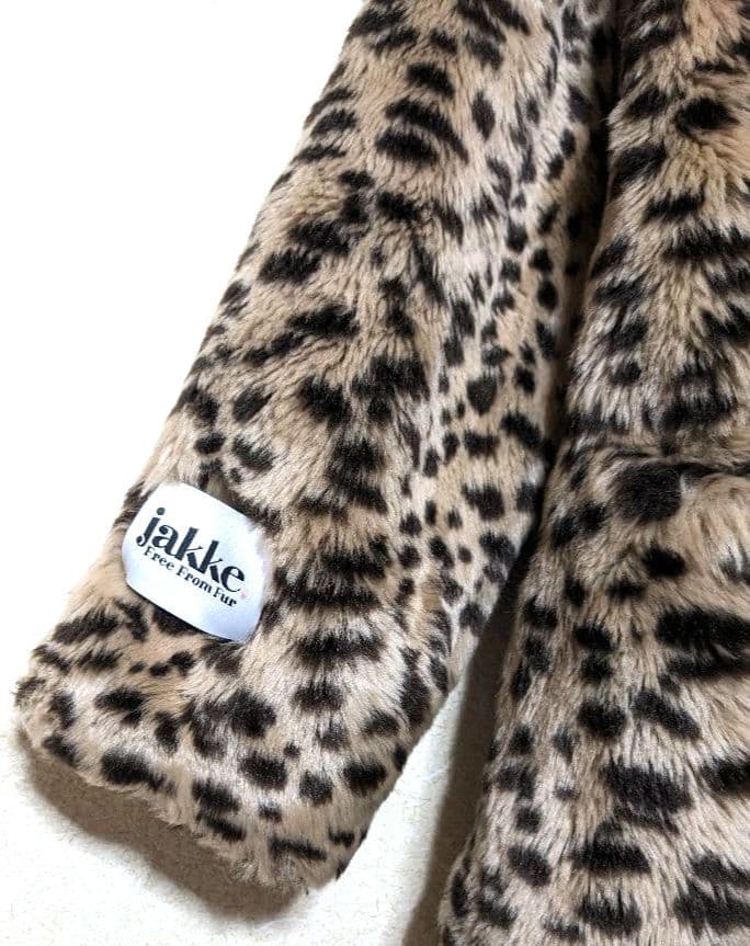 jakke　ジャッキー　ファーコート　レオパード　ボアコート　美品　エコファー