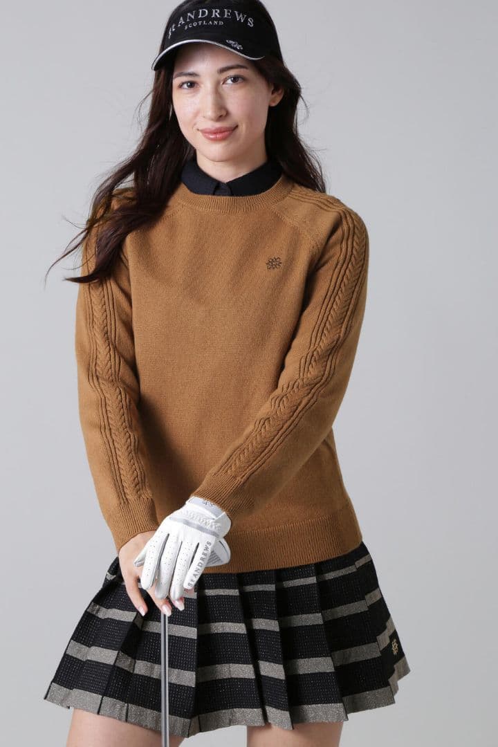 ★美品★St ANDREWS　カシミア混ウール　ニット　サイズ　S