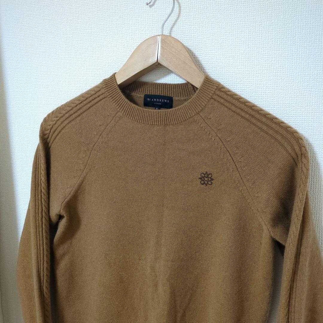 ★美品★St ANDREWS　カシミア混ウール　ニット　サイズ　S