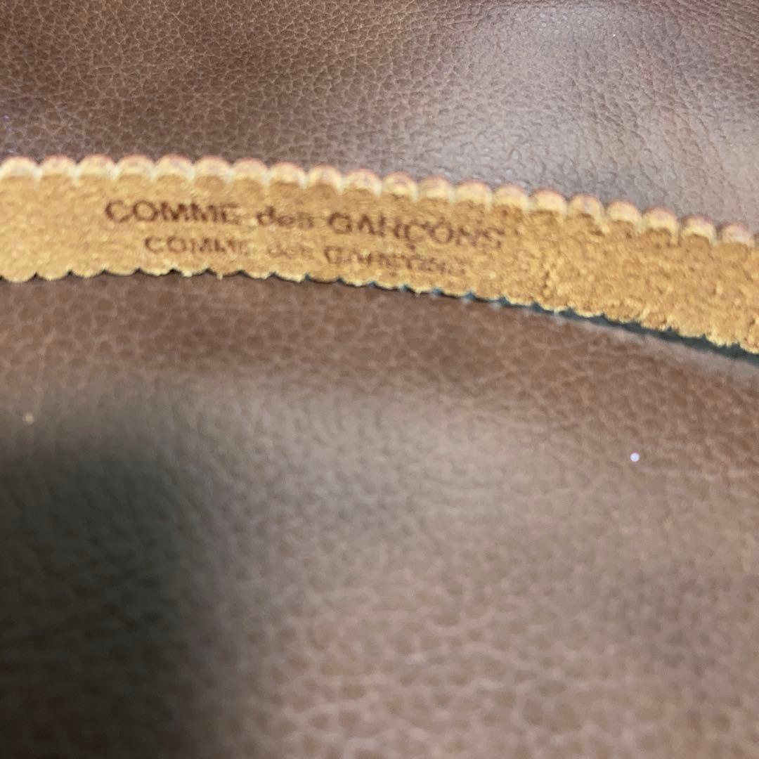 COMME des GARÇONS スカラップホワイトレザーベルト