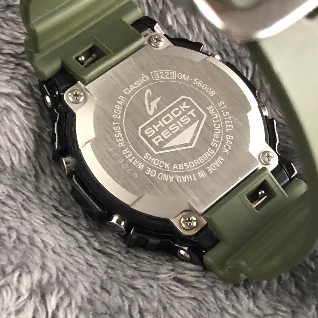 大人のミリタリー［良品きれい］GM-5600B カーキグリーン G-SHOCK