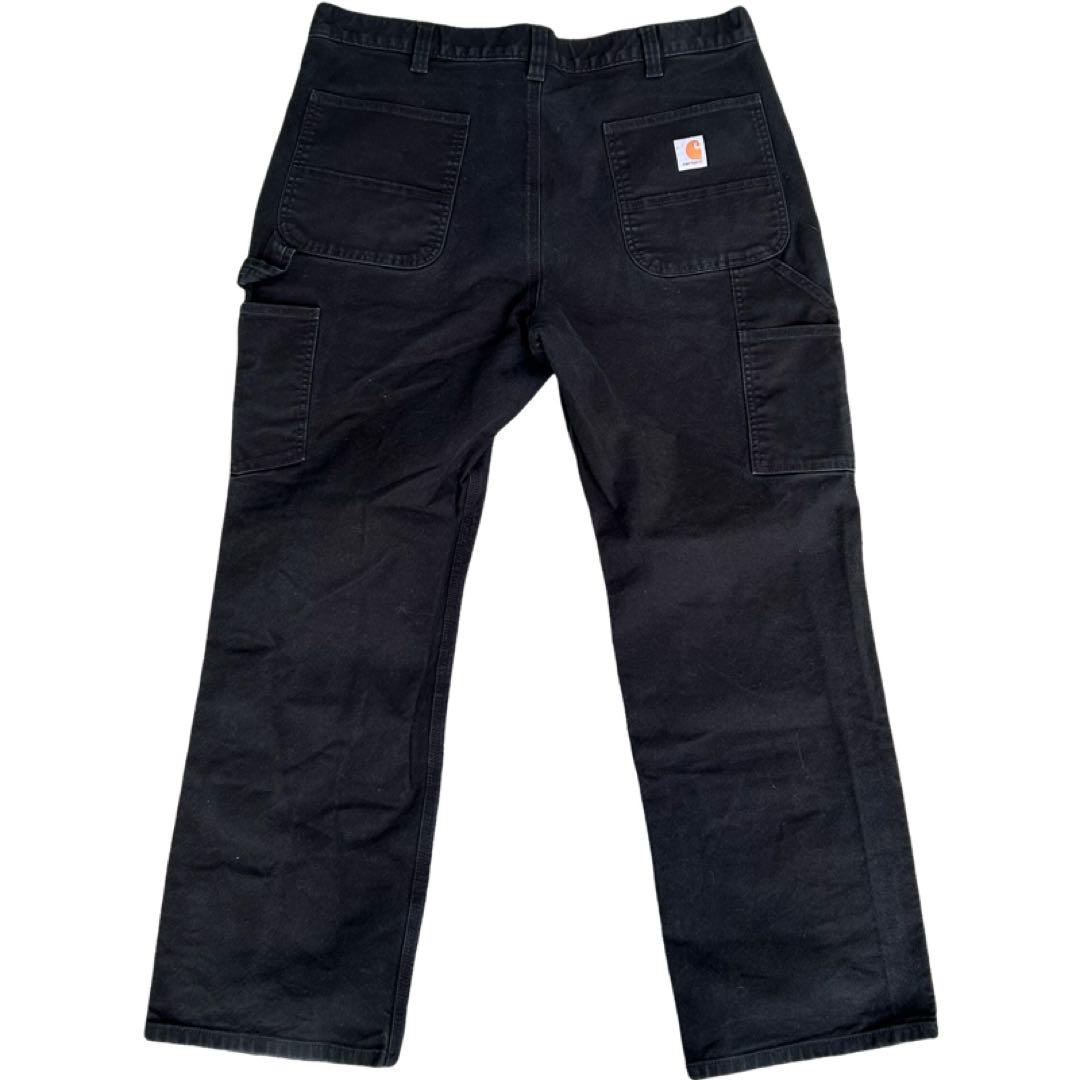 carhartt double knee pants 38×30 黒