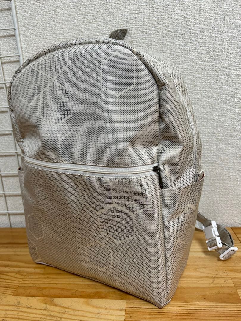 うずまき様おまとめ　正絹白大島紬リュックサック