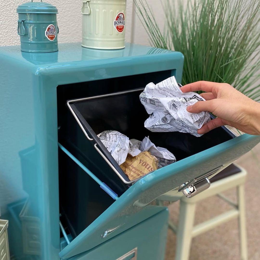 ごみ箱 DULTON TRASH CAN DOUBLEDECKER GRAY GREEN