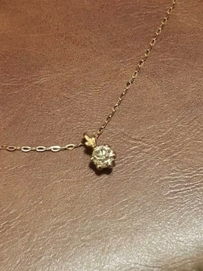 k18 PG ブラウンダイヤモンドネックレス