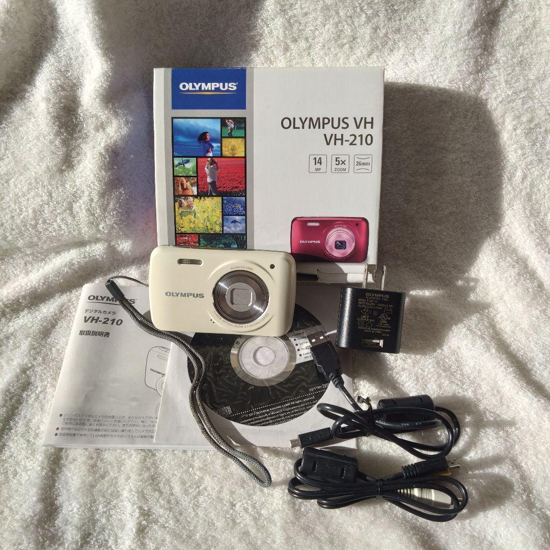 美品 オリンパス Olympus VH-210 コンデジ 動作確認済 ホワイト