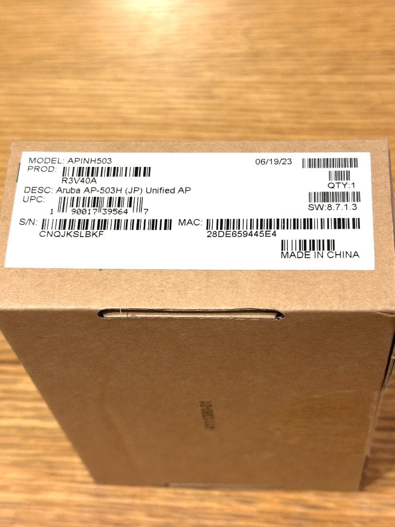【新品未使用】HPE Aruba AP-503H (JP) Unified AP