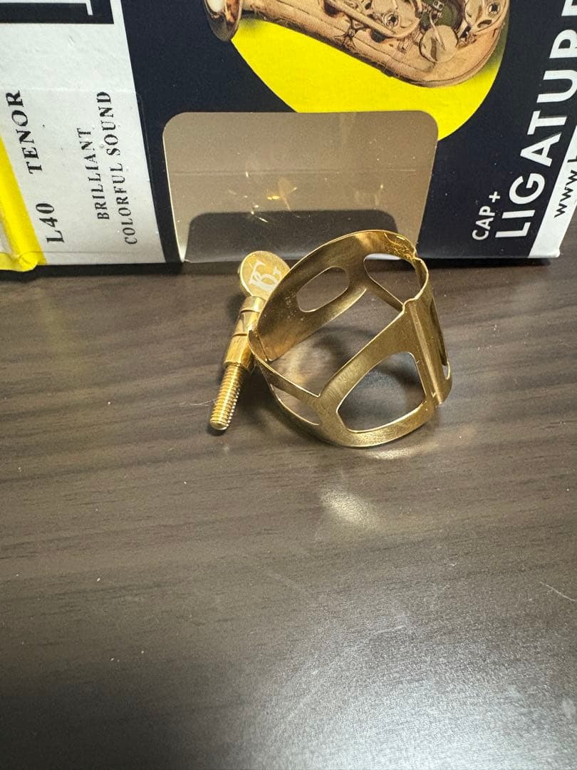 BG テナーサックスリガチャー L40 ゴールドラッカー仕上