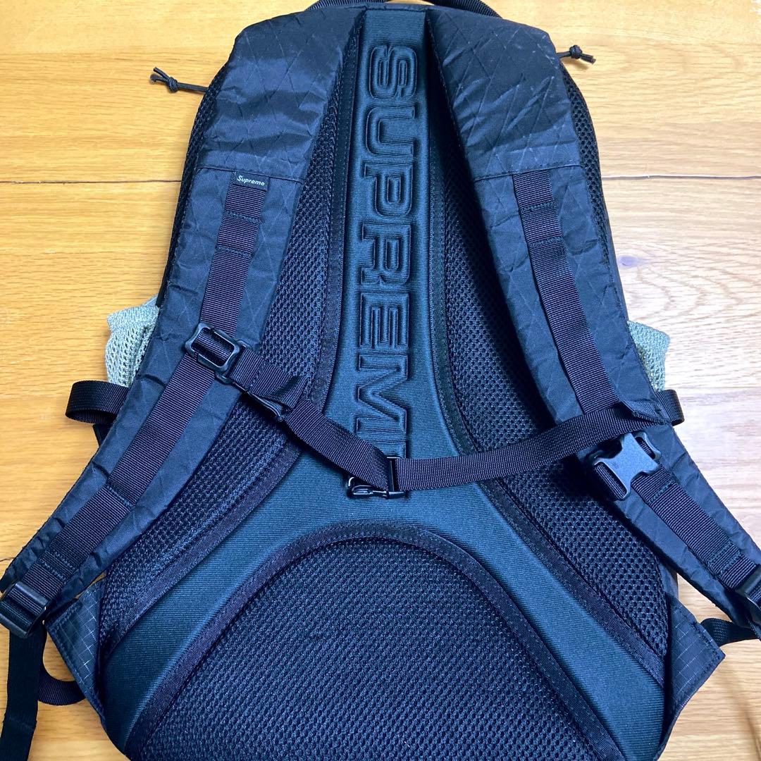 Supreme バックパック グレー/ブルー 2023aw blue