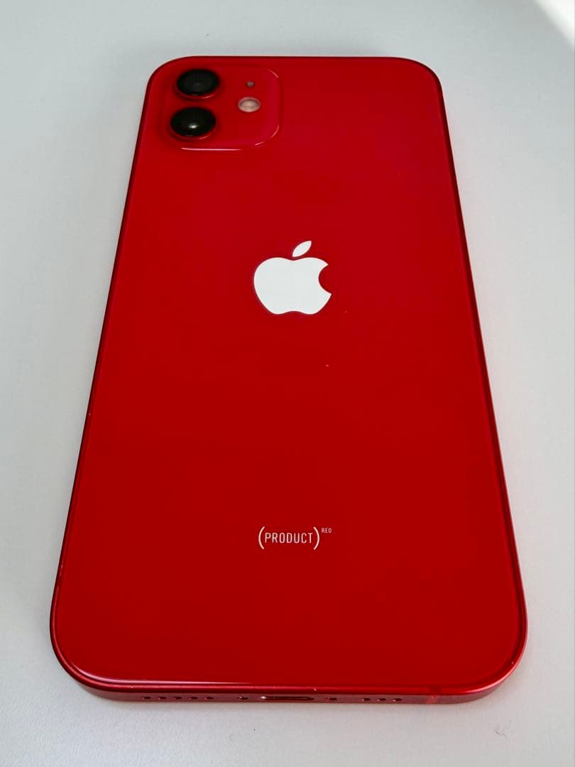 【値下げしました】iPhone12 SIMフリー(128GB/レッド)箱付き